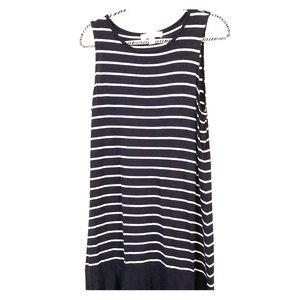 Michael Kors navy blue/ white maxi dress large